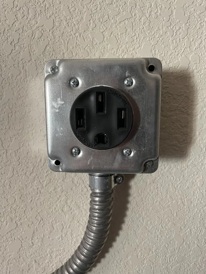 NEMA 14-50 outlet installed for Smart Home Electrical in Port Vue